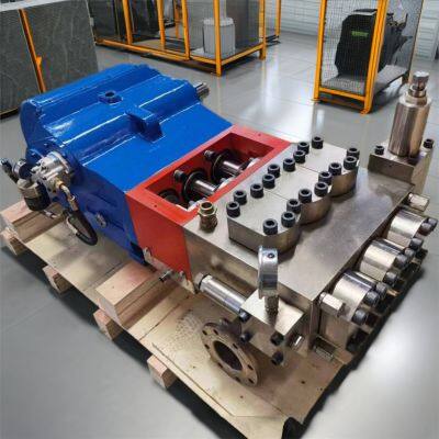 Pompe à piston triplex pour jet d'eau haute pression de 1000 bar, 100 Mpa, personnalisable