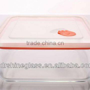 Pyrex square airtight storage glass food container/lunch box with plastic lid                        
                                                Quality Choice