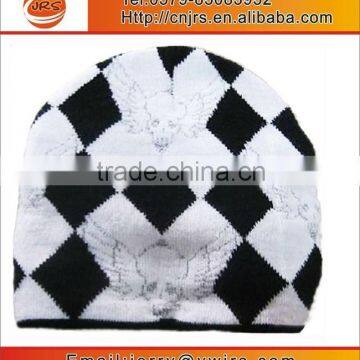 Hot sell custom knitting pattern beanie hats,acrylic winter warm hat