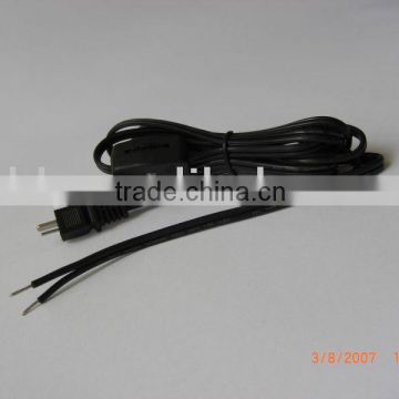 2 PIN DIN WIRE Harness UL SPT-1 Copper Conductor power supply cords