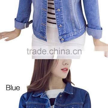Denim Jacket Ready Made Quality Womens Jackets GBW-2239 photo-6