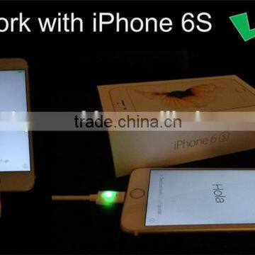 Colorful Durable Flat Micro Charging USB Data Cable Led Light photo-5