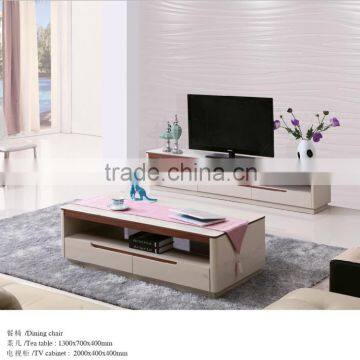 modern wooden corner LCD TV cabinet with showcase