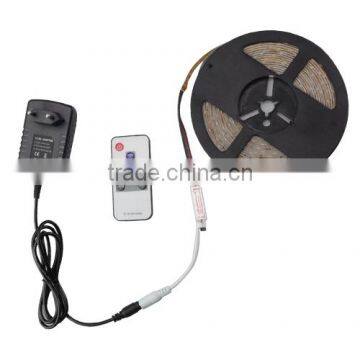 3014 LED Strip RGB 54Led/m Waterproof Led Diode Tape Ribbon + 10Key RF Controller + 2A Power Adapter For Home Garden Decoration photo-2