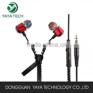 Long Wire Newest Fashionable Zip Earphone