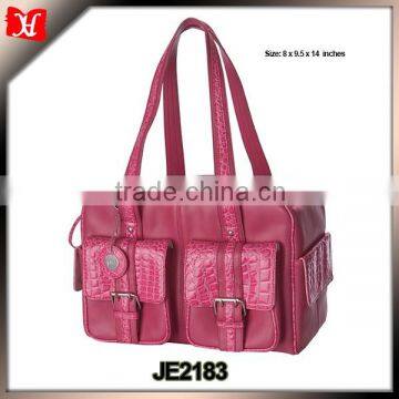 Leather Material and Soft Bag Type pink dslr Camera Bag for girl