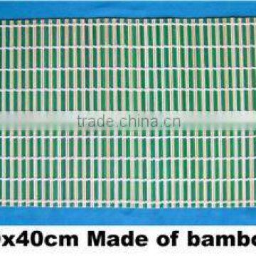 Rectangular bamboo table mat