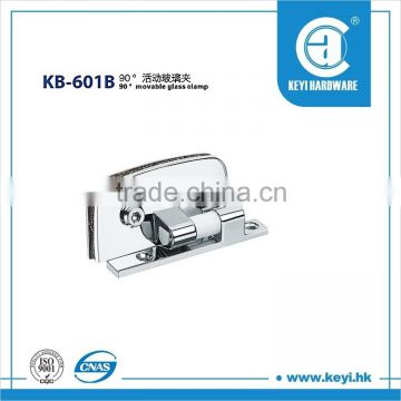 Hot sales hanging glass clamp/90 degree movable glass clamp hinge in South America