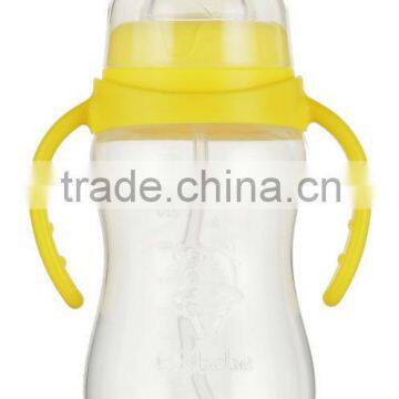 330ml / 11oz Attractive baby-boutique-wholesale Feeding Bottle Eco-Friendly PP Baby Nursing Bottle A-1076 Yellow