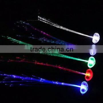 Nice design Luminous Led Hair Braids , colorful flash led hair , Luminous party girl fake hair braid