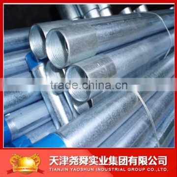 Hot dip galvanized round steel pipes YS91