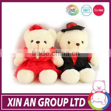 OEM high quality BSCI plush stuffed Wedding Teddy bear