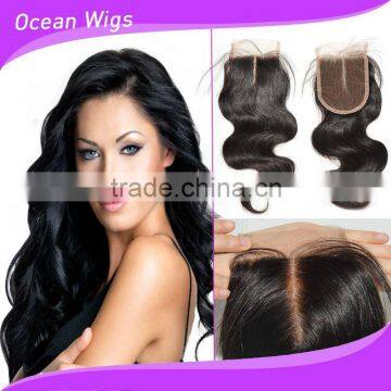 Virgin Brazilian Two Tone Lace Closure Piece photo-5