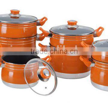 12pc ALUMINUM COUSCOUS POT SET WITH LID(WNCM002)