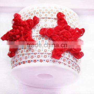 Shabby Satr Elastic, FOE, Wholesale Elastic, Diy Headband, Elastic by the Yard, Skinny Elastic - You Choose Color photo-4