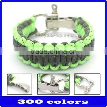 wholesale colored parachute cord bracelets for camping