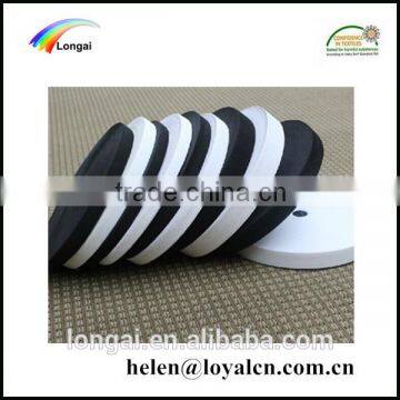 factory wholesale black/white knitted polyester elastic webbing band