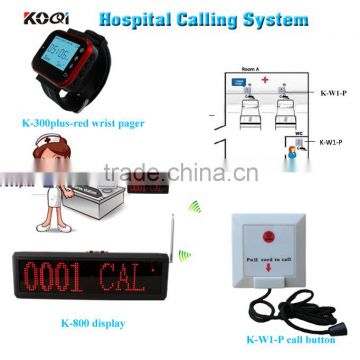 Wireless Call Bell System For Nursing Home Quick Service Watch Personalized Button And LED Display Hot Sale