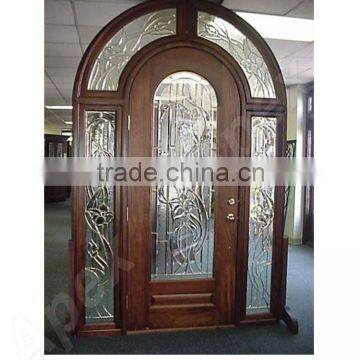 20mins-90mins External Fire Mahogany Solid Wood Door Double Door for Villa & Commercial Glazed Fire Door photo-4