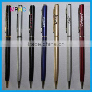 Promotional Thin Metal Cross Ballpoint Pens in twist action