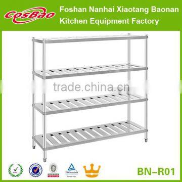 (BN-R01) Cosbao Guaranteed Good quality stainless steel storage shelf/kitchen shelf rack/assemble shelf                        
                                                Quality Choice