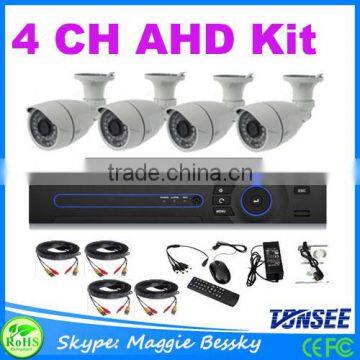 CCTV 4ch H.264 AHD DVR Kit Security Camera System