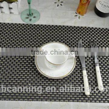 restaurant pvc placemats/cheap placemats/woven pvc placemats for restaurants