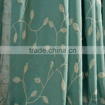 2015 cheap sheer embroidery arabic curtain fabric