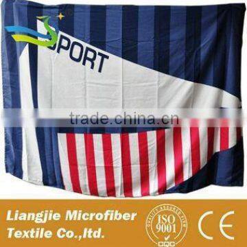 Velour Reactive Printed Cartoon/comic Superman Logo Beach Towel / Sport Towel
