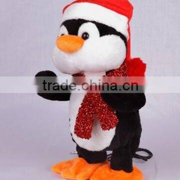 swing penguin with Christmas hat