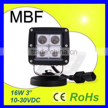 16W Square Motorcycle Car 4x4 LED Work Light