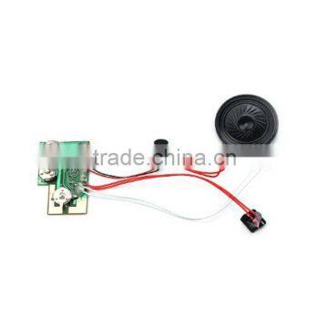 Custom push button pre-recorded sound chip for greeting card