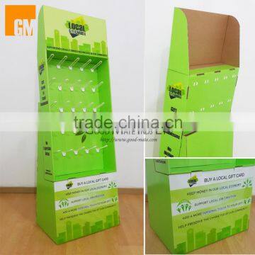 China supplier new product cardboard POP up euro hook display stand