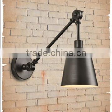 vintage industrial style black iron straight wall lamp for villa/hotel/home                        
                                                Quality Choice