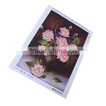 5D Diy Diamond Painting Cross Stitch Rose Flower Diamond Embroidery Resin Round Diamond Crafts Wall Sticker Blue Rose Home Decor photo-6