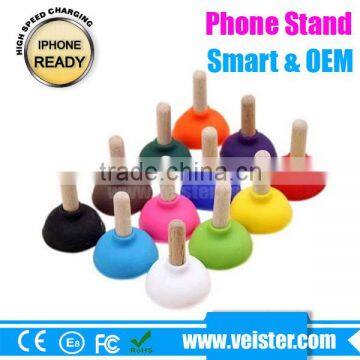 hot sale and high quality colorful silicon stand for mobile phone