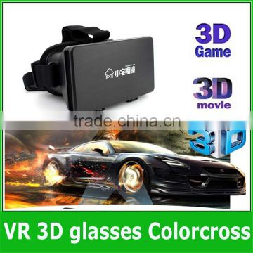 Factory price Plastic Google Cardboard 3D Glasses cardboard Virtual Reality Fit 4.7~6.0 inch google cardboard 3d video glasses