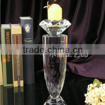 bling crystal candle holder for event decoration