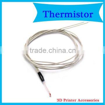 prusa i3 3D printer accessories Single-ended glass sealed thermistor temperature sensor 100K 1% 3950 resistant to 200 degrees