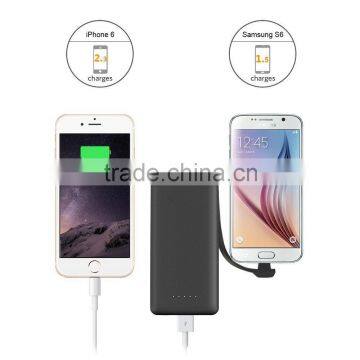 Built-in Cable Credit Card Power Bank for 600mah photo-3