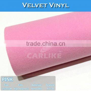 CARLIKE Air Bubble Free Light Blue Car Vinyl Velvet Wrap Film photo-2