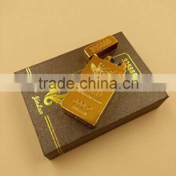 2016 New GT-689 Double Electronic Arc Lighter X Electric Arc Gold Lighter With Logo Printed photo-5