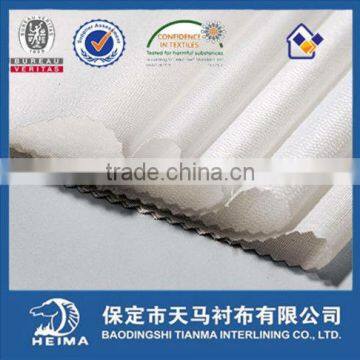 high quality HDPE coating shirt collar fusing interlining 100% cotton