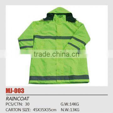safety clothing reflective raincoat