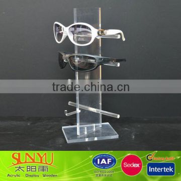 Customized Clear Acrylic Eyewear Display Rod Manufacturer