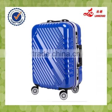 Aluminum Frame Plastic Cover 360-degree Wheels 100% PC Luggage