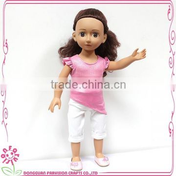 18 inch DIY girl doll with clothes lovely baby toy doll for kids