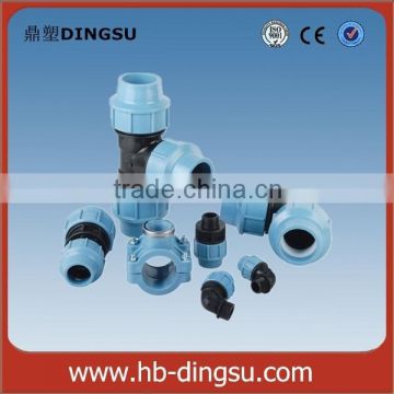 pp compression fittings tee pp/pe fittings for pipes plastic fittings made in pp irrigation supplier