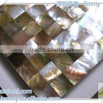 Brown mother of pearl mosaic seashell mosaic tile