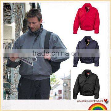 Waterproof leisure mens rain jacket